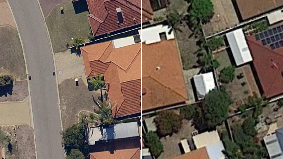 High-resolution imagery comparison