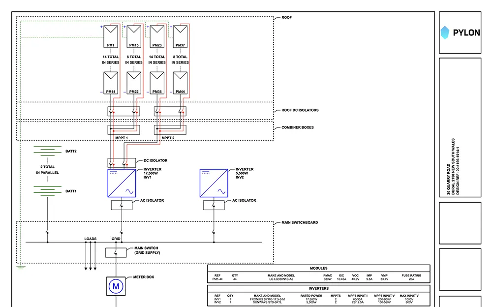 solar design software single line diagrams
