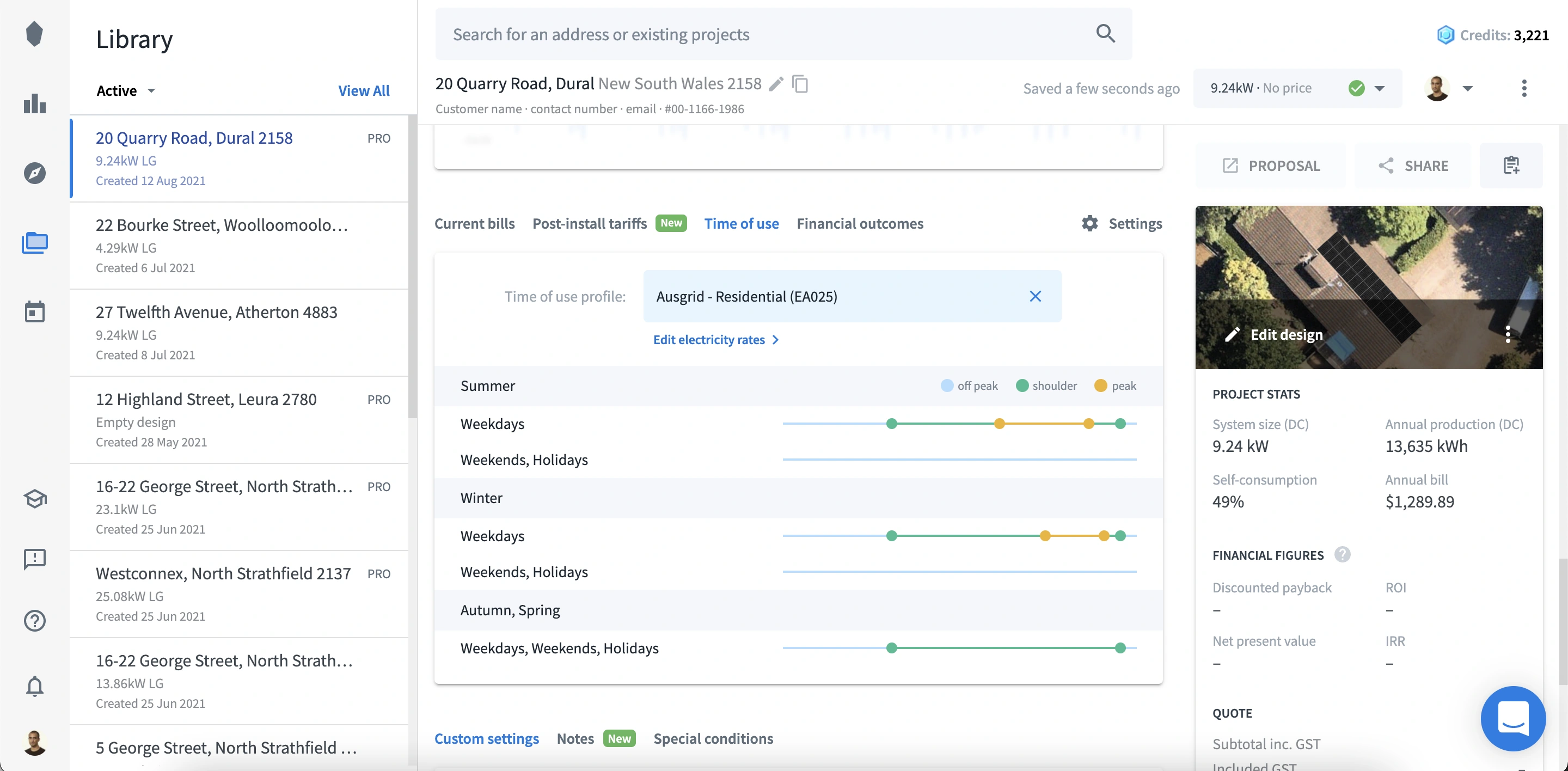 proposal tracking timeline